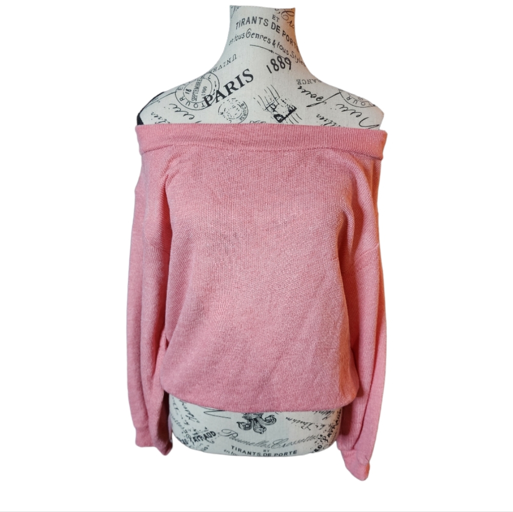 Olivia Pratt Pink Sweater Oversized Size Small